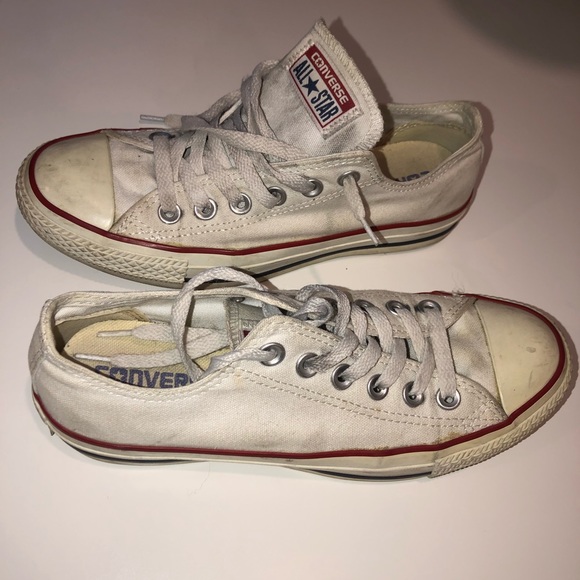 women’s white converse size 6.5 - Picture 1 of 4